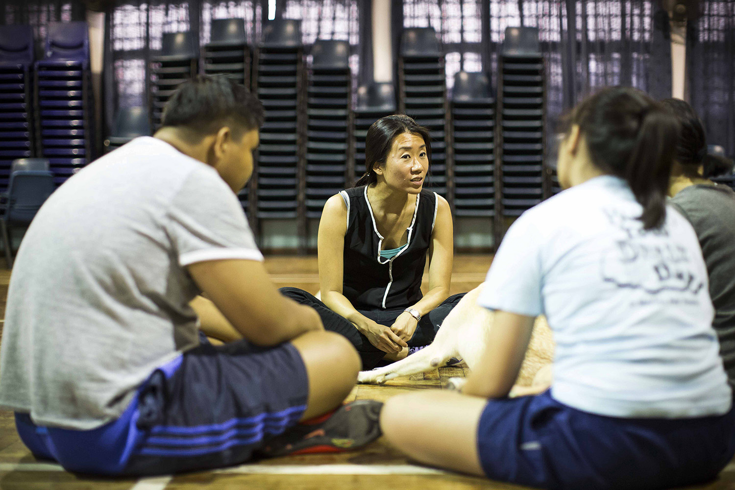 After each activity, Maureen facilitates small group discussions where participants exchange insights and learnings that they can apply in everyday situations.