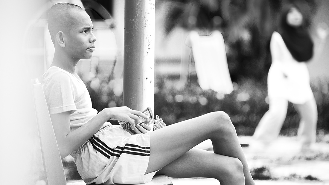 Jeremy was athletic and sociable. He didn't mind missing games with his peers. But he stared at the volleyball with fierce determination. He looked like someone who was training for coach of the year. He enjoyed looking at images on my camera